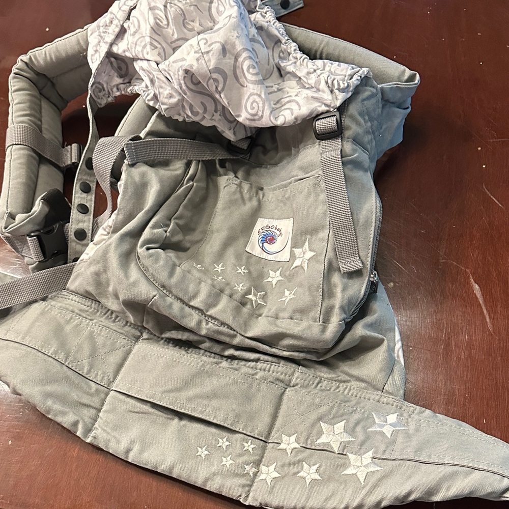 Ergobaby Gray Carrier with Star Accents